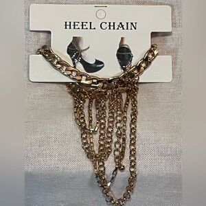 Fashion Gold Tone Heel Chain.